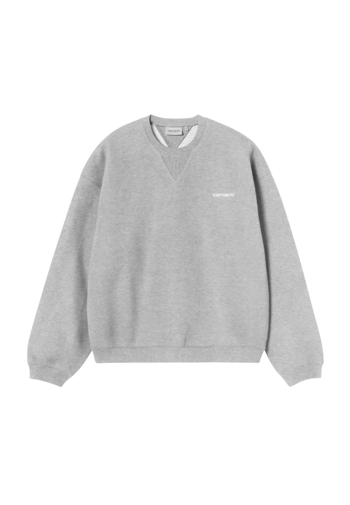 Carhartt Wip Ebbert Sweatshirt felpa girocollo baloon fit - Grey Heather / White