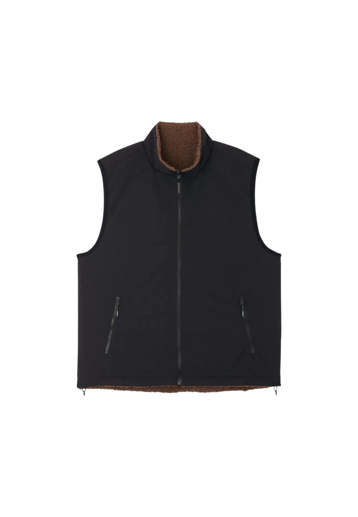 Gramicci Reversible sherpa vest giacca smanicata reversibile - dark brown/black