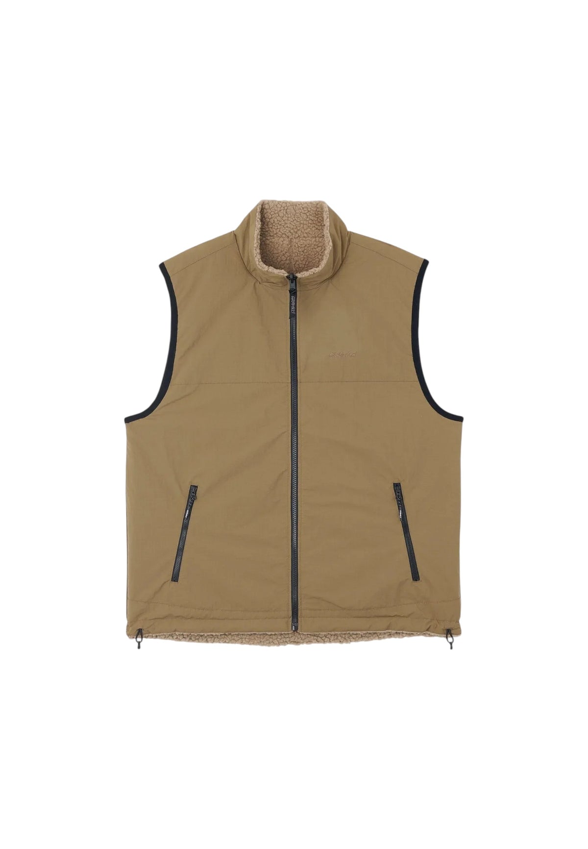 Gramicci Reversible sherpa vest giacca smanicata reversibile - beige/tan