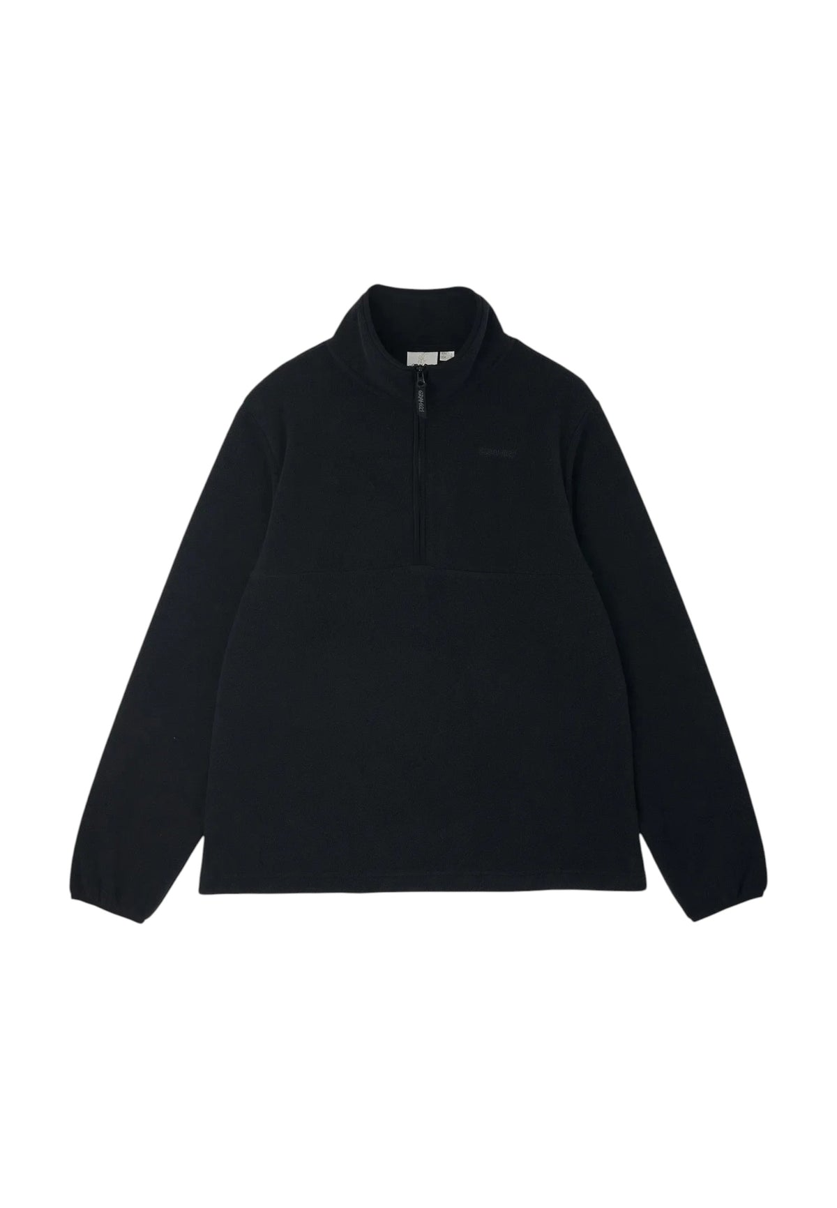 Gramicci Thermal fleece pullover felpa termica con collo alto e zip - black