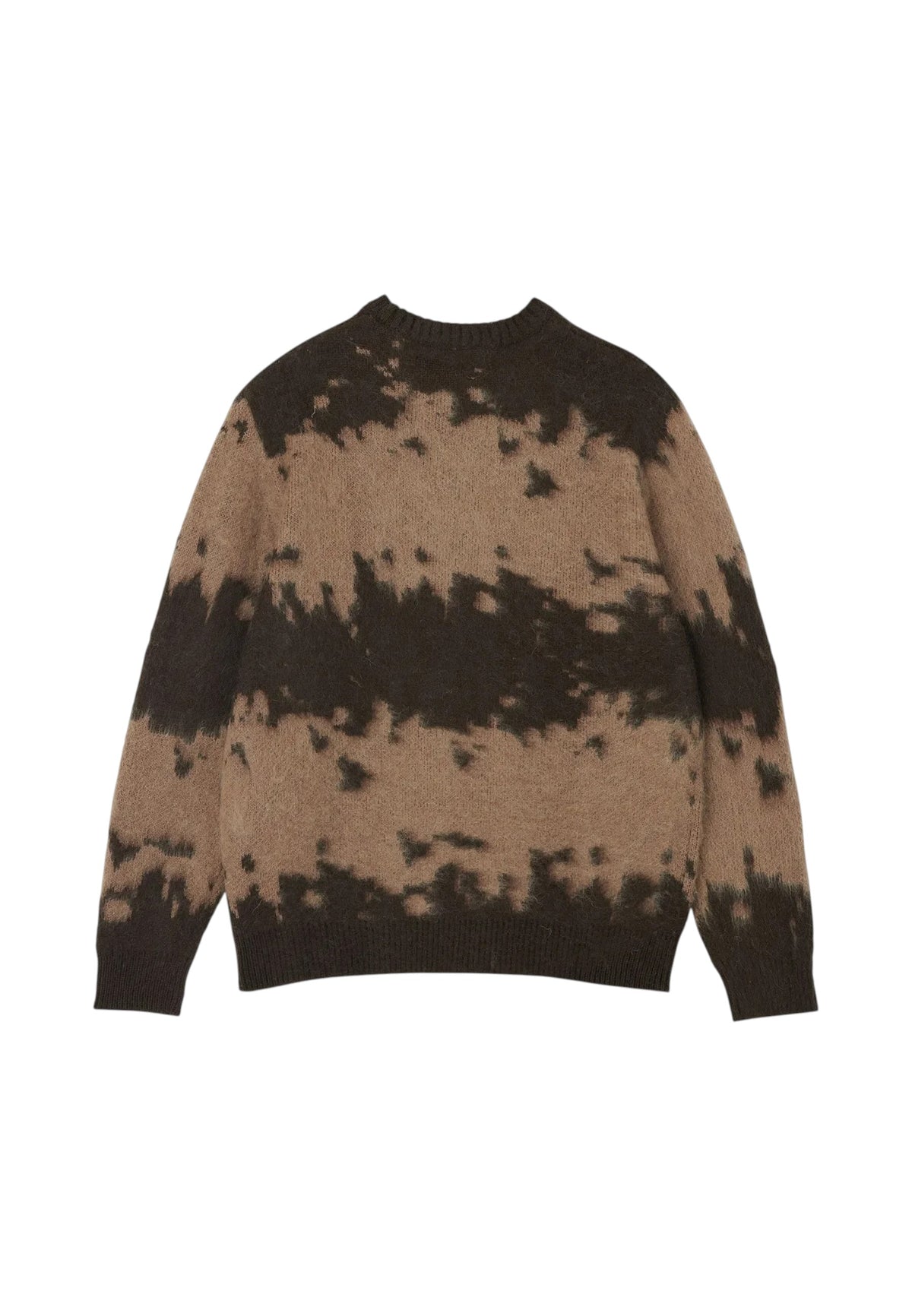 Gramicci Mohair splatter sweater maglione girocollo - taupe splatter