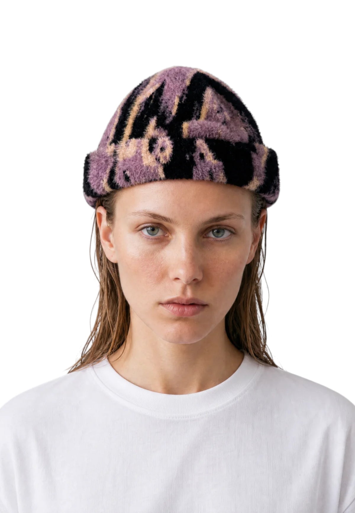 Vertere Ashfall knit beanie cappellino invernale - plum