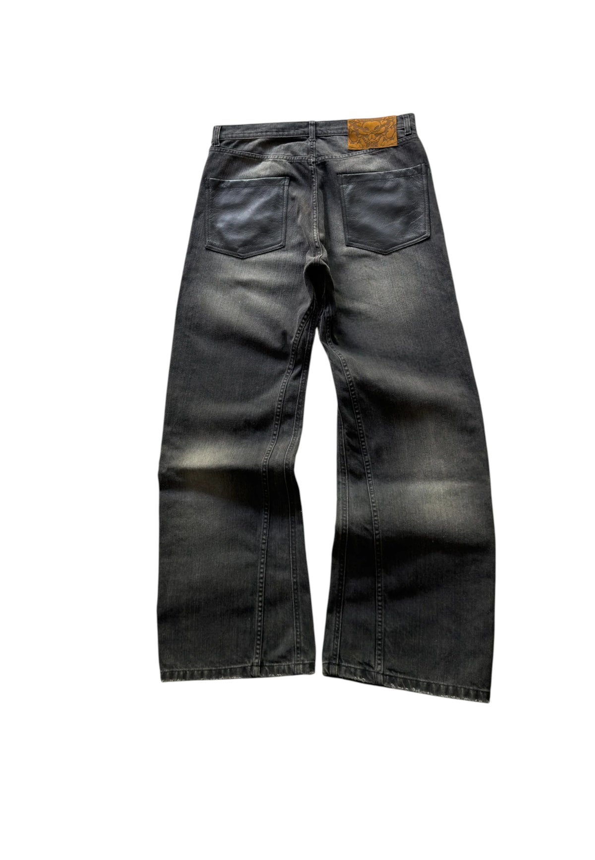 Himes Undefeated denim pants jeans fondo largo - black