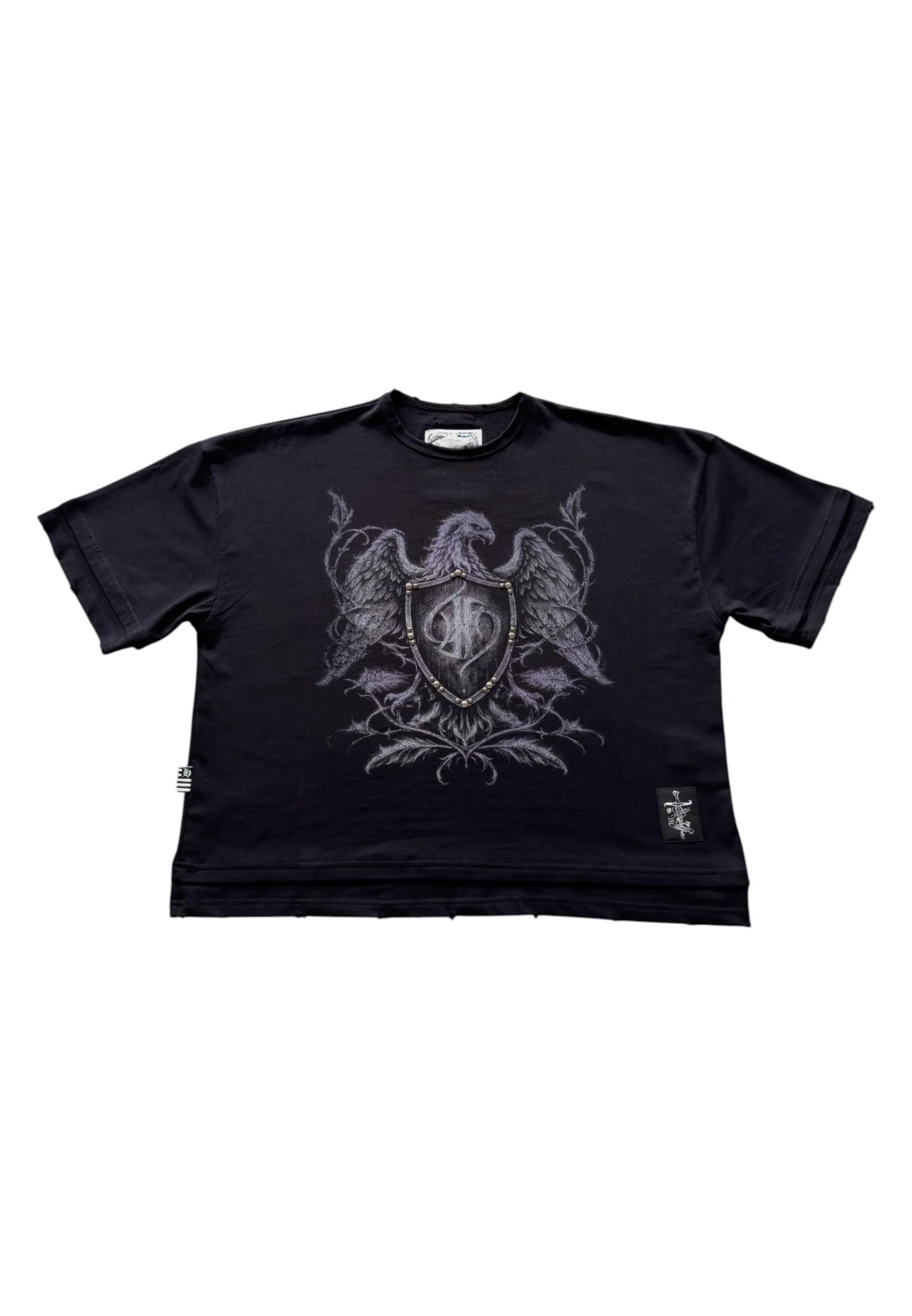 Himes Make it bleed t-shirt boxy con grafica - black