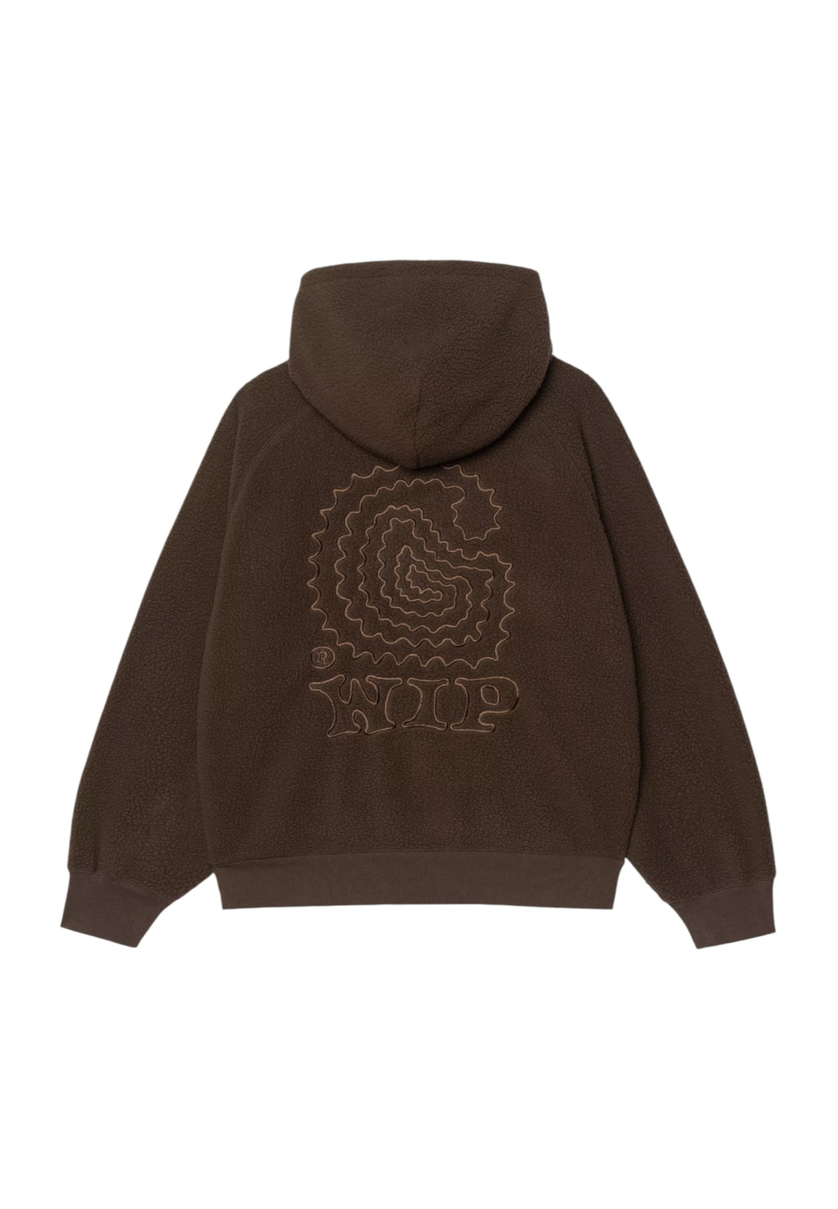 Carhartt Wip Hooded Limn C Fleece Sweatshirt felpa in pile con cappuccio  - Tobacco