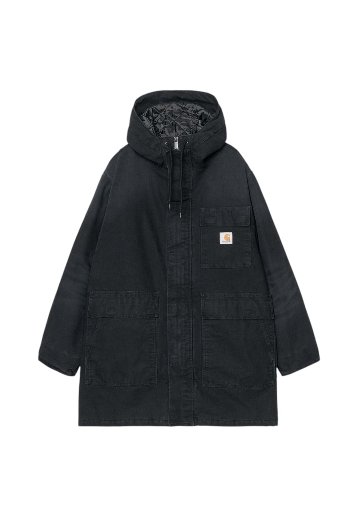 Carhartt Wip Boreal Parka jacket - Black stone canvas