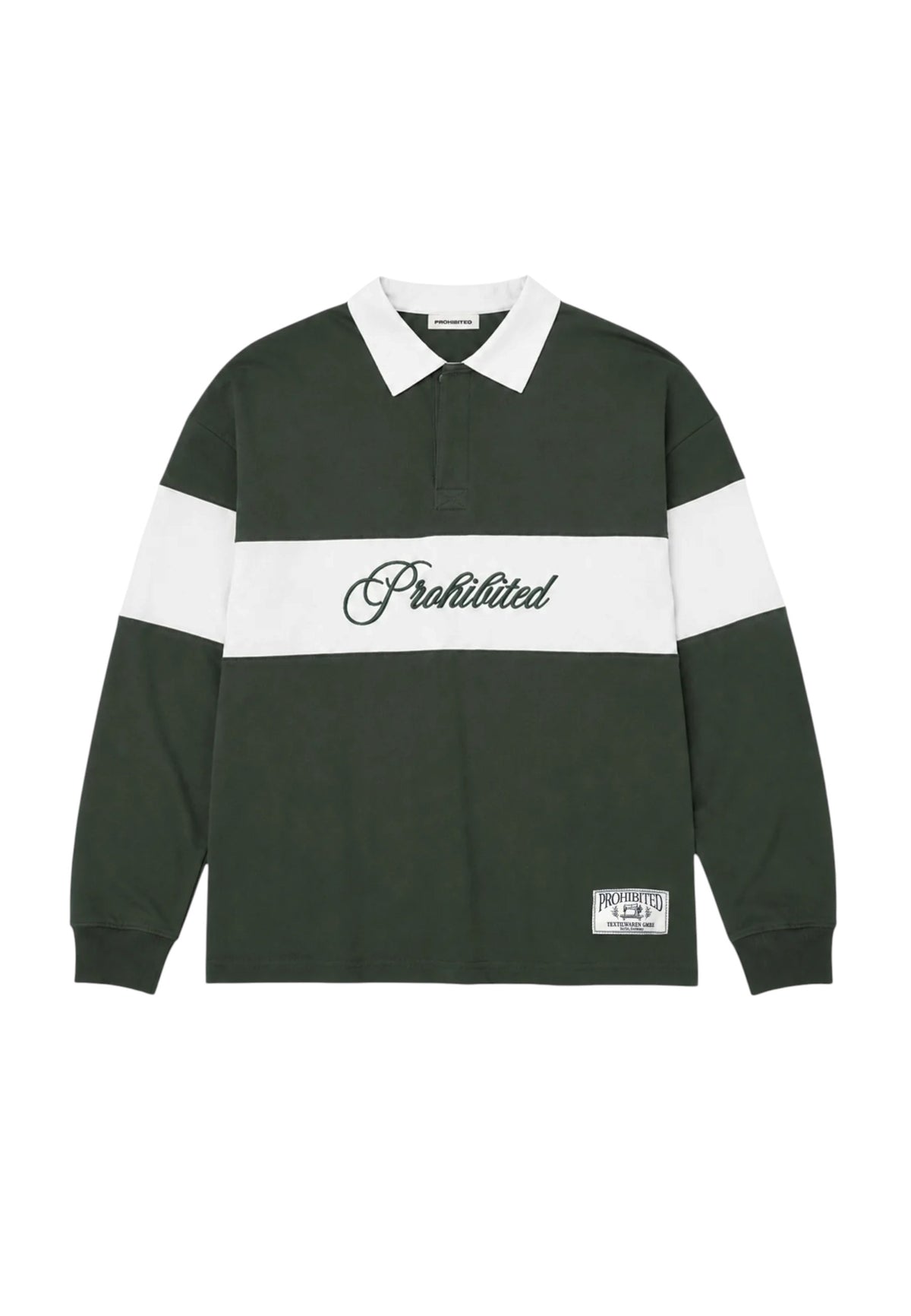 Prohibited Back in days polo - forest green