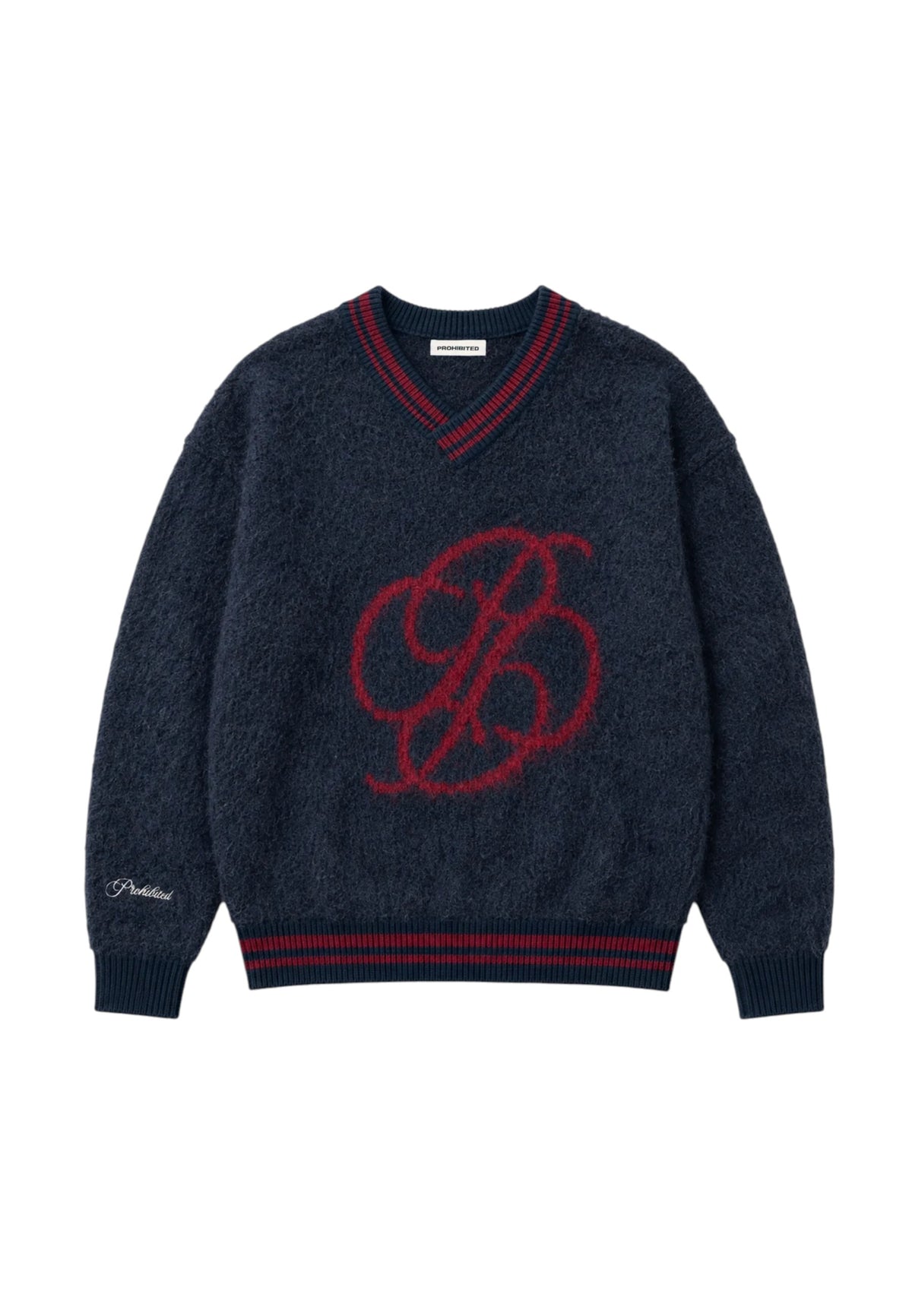 Prohibited Fuzzy knit sweater - midnight blue
