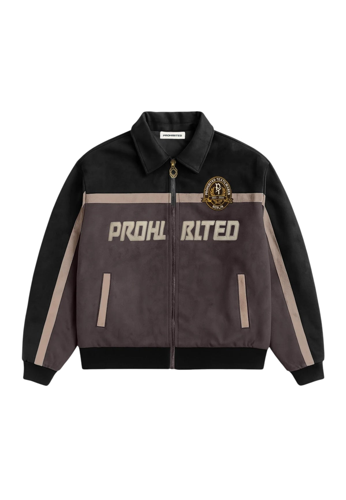 Prohibited Old era suede jacket - brown