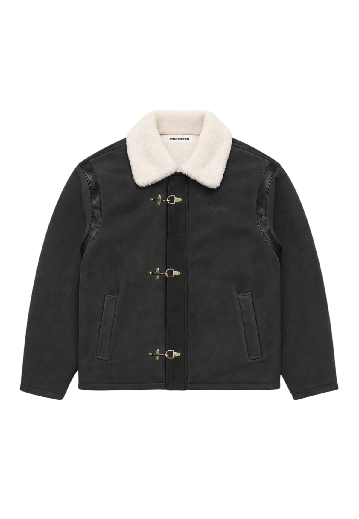 Prohibited Varsity duffle jacket - grey