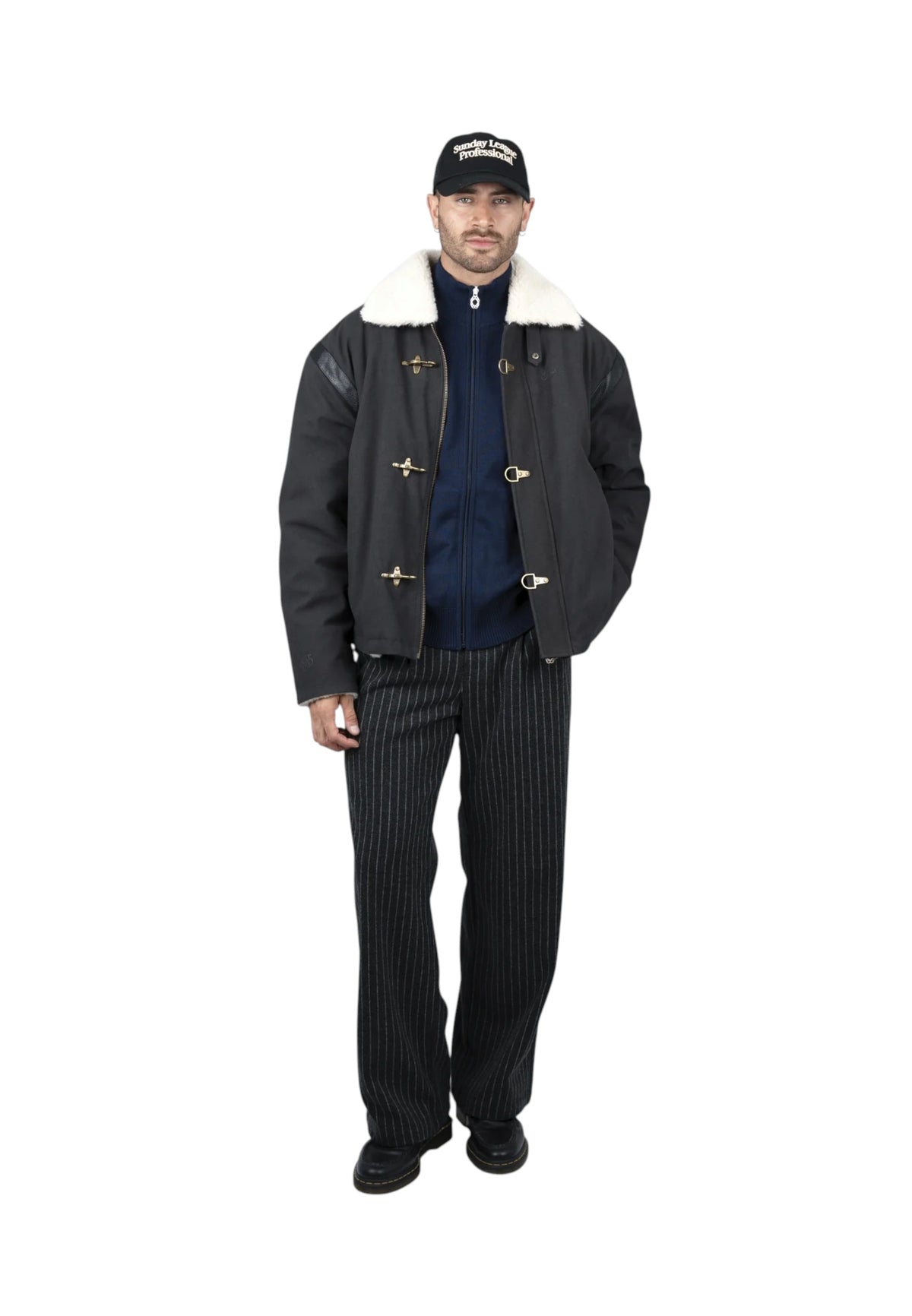 Prohibited Varsity duffle jacket - grey