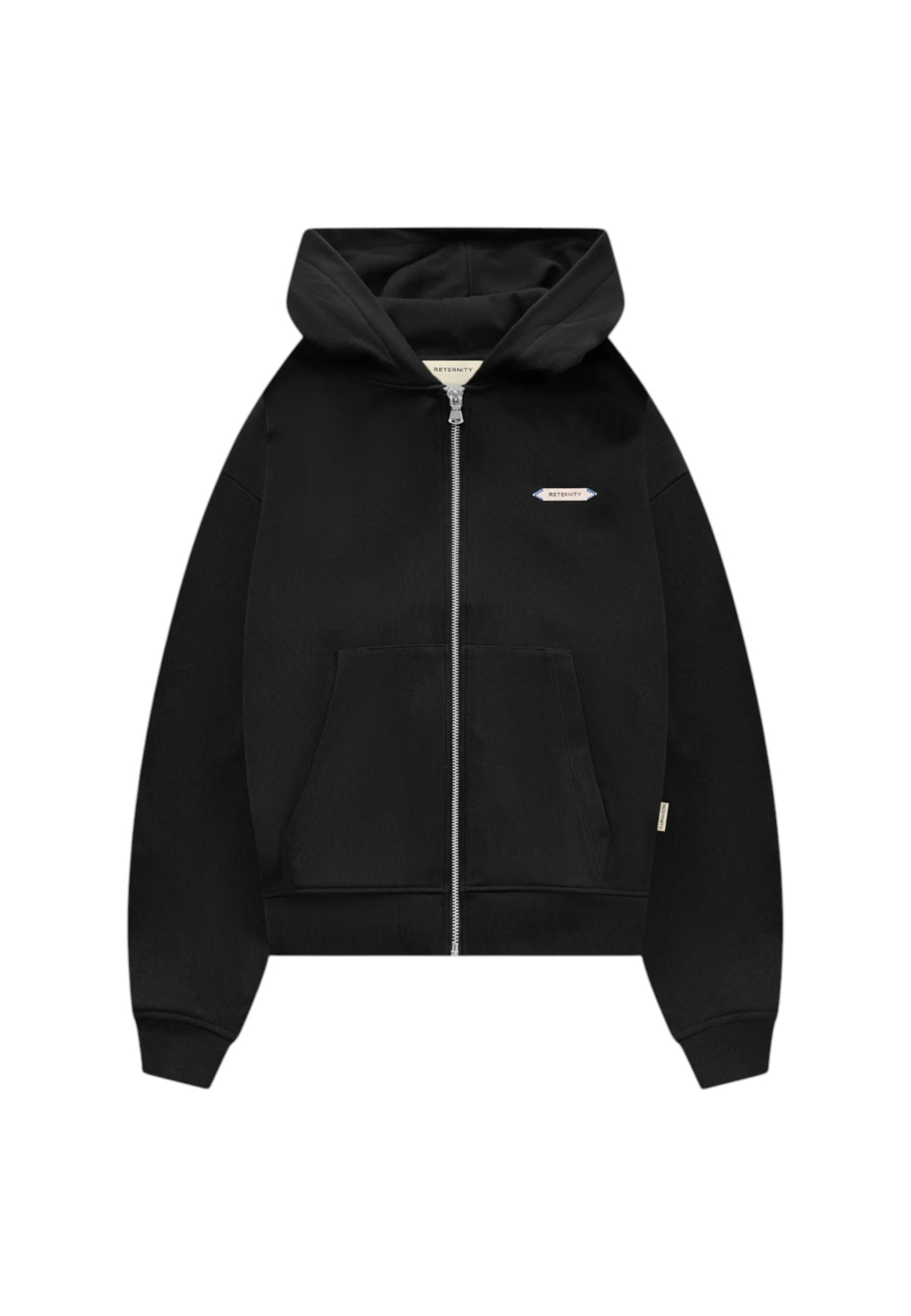 Reternity L'Atelier line zip Hoodie felpa con cappuccio e zip - Black