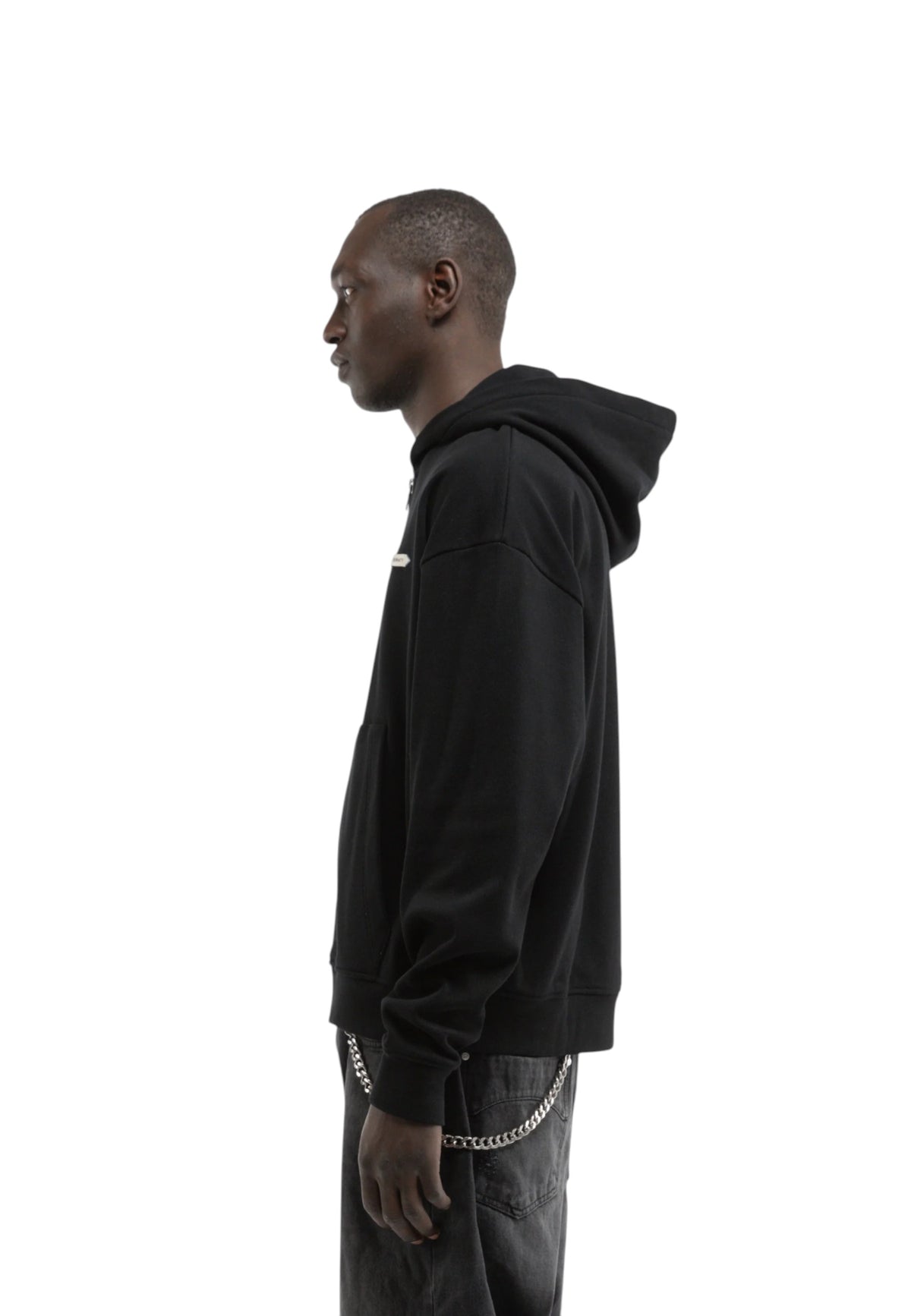 Reternity L'Atelier line zip Hoodie felpa con cappuccio e zip - Black