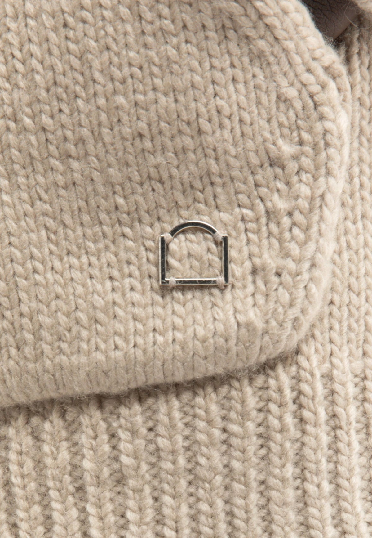 Reternity Eclat knit zipper sweater maglione con zip - Cream