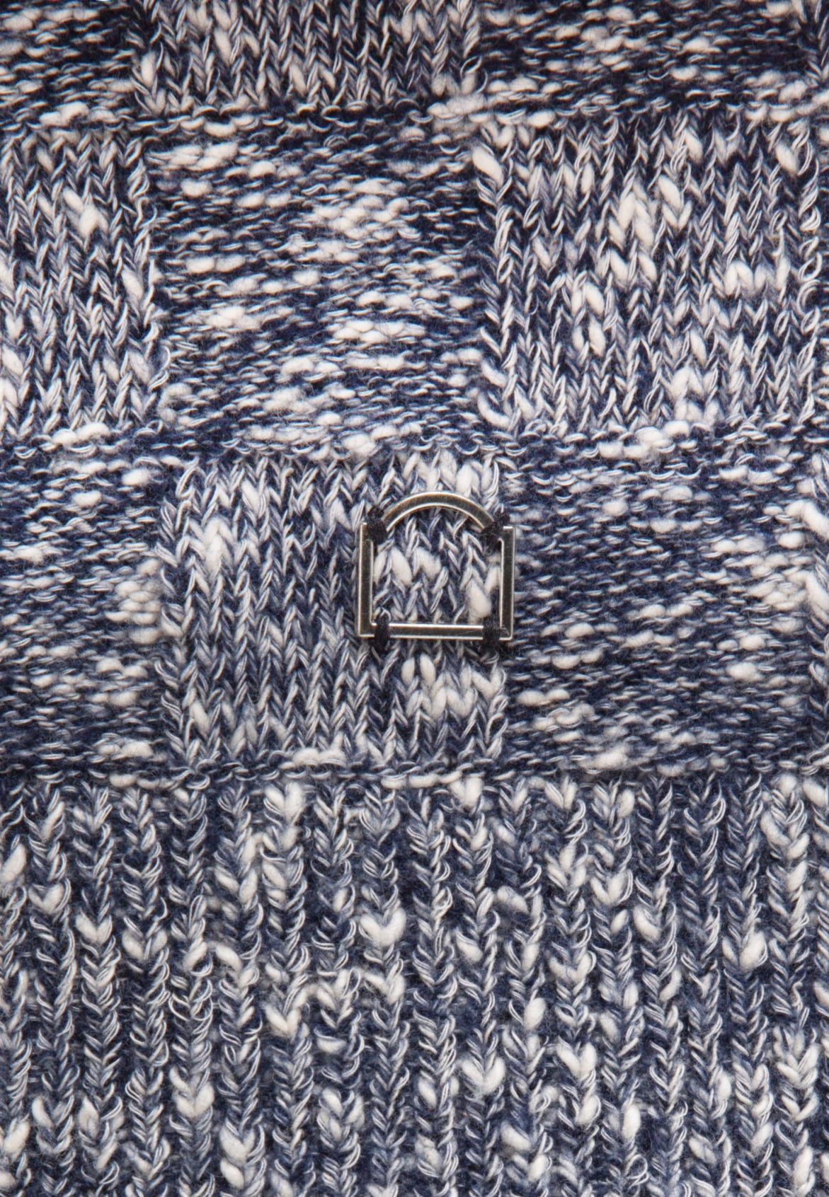 Reternity Artisan knit sweater maglione cropped - Navy