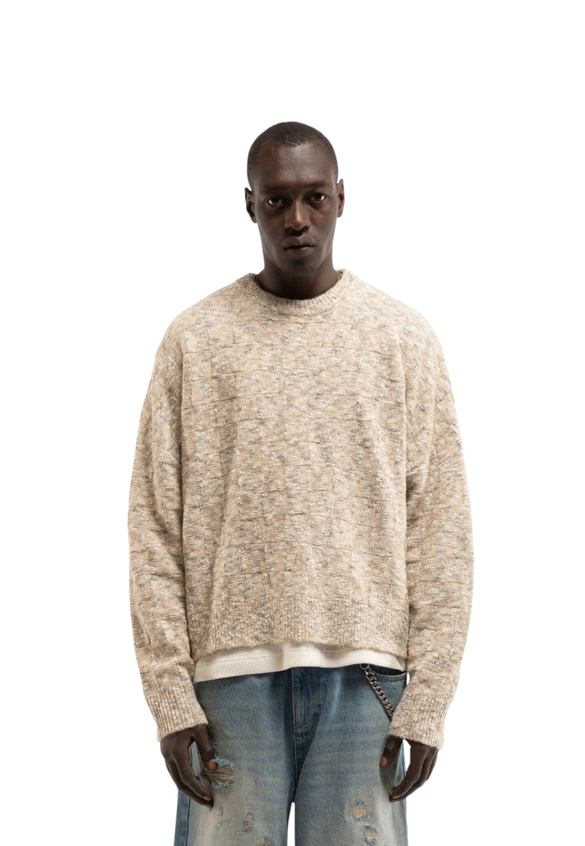 Reternity Artisan knit sweater - Sand