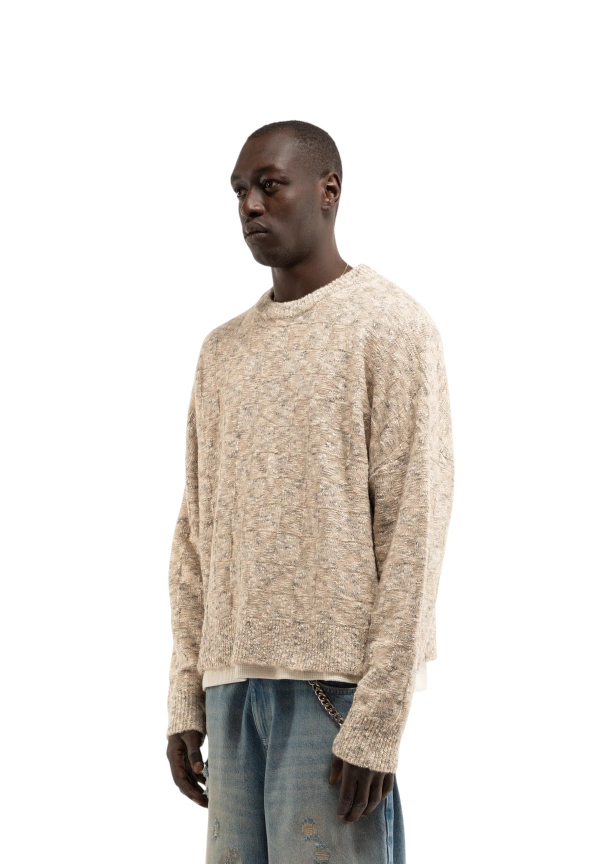 Reternity Artisan knit sweater - Sand