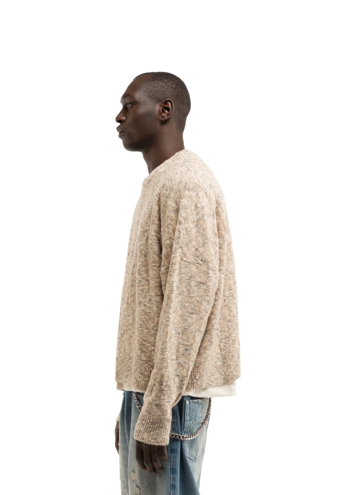 Reternity Artisan knit sweater - Sand