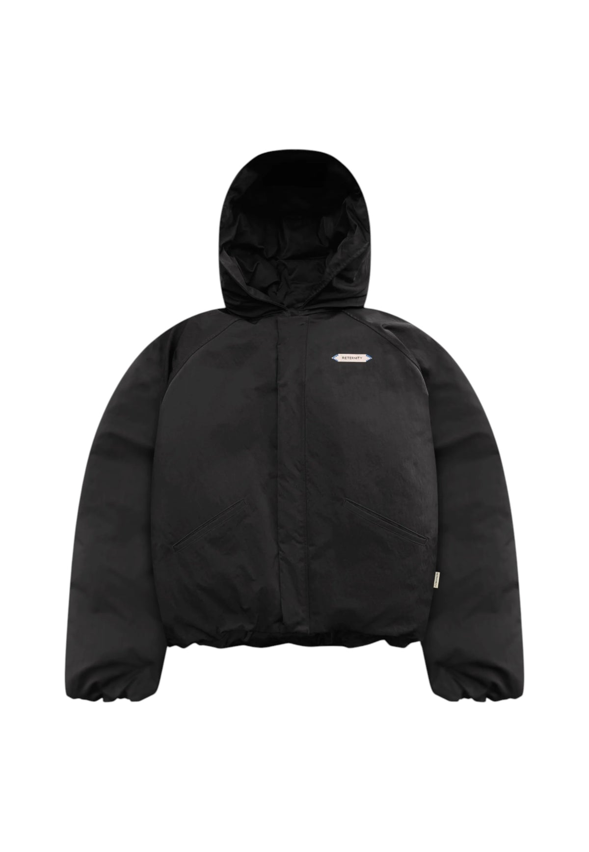Reternity L'Atelier line puffer Jacket piumino invernale con vestibilità cropped- Black