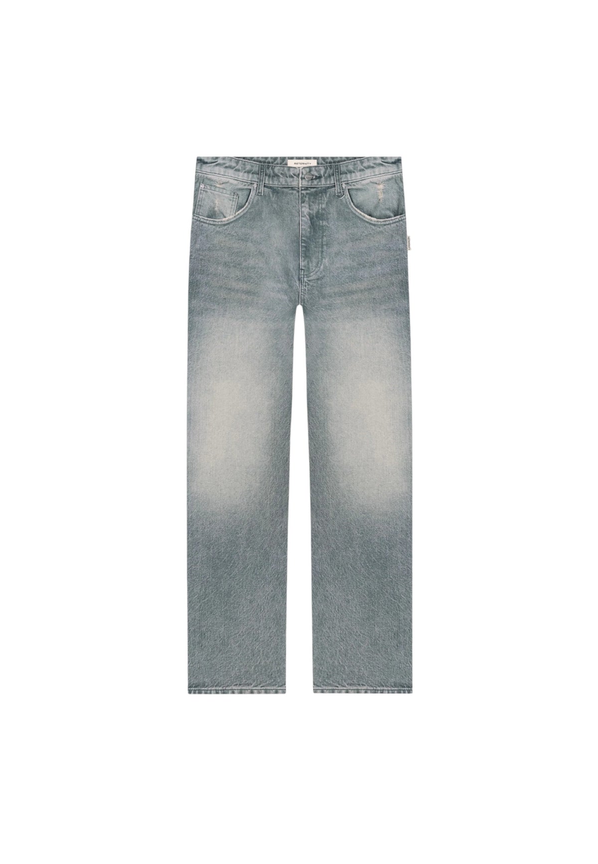 Reternity essential straight fit denim pants jeans gamba dritta - Light blue