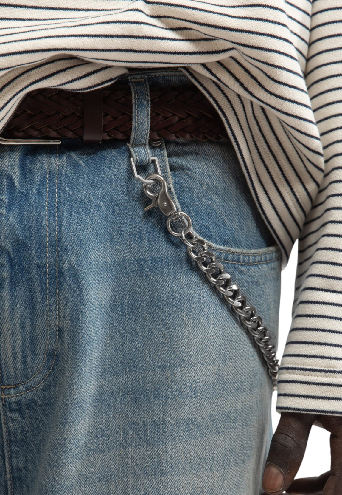 Reternity Distressed baggy denim pants - Washed blue