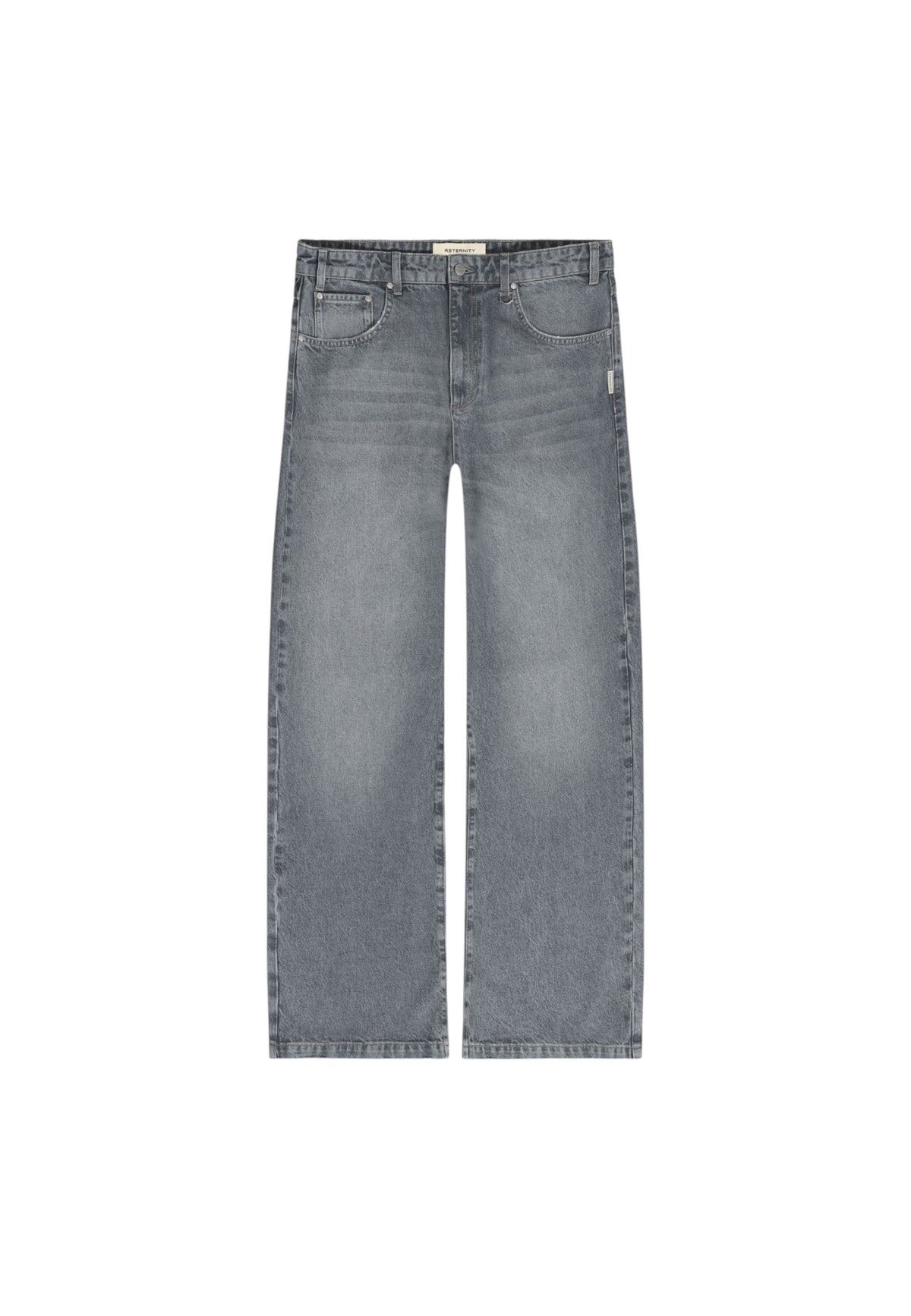 Reternity Essentials baggy denim pants jeans gamba larga - Washed grey
