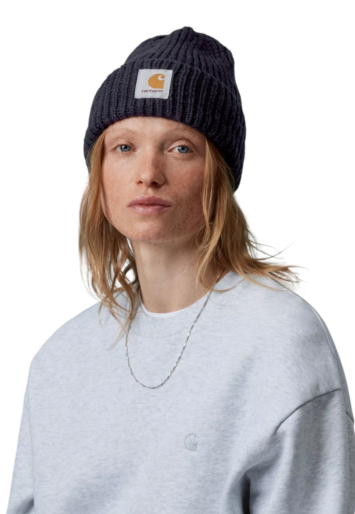 Carhartt Wip Anglistic Beanie cappellino invernale - Speckled Dark Navy