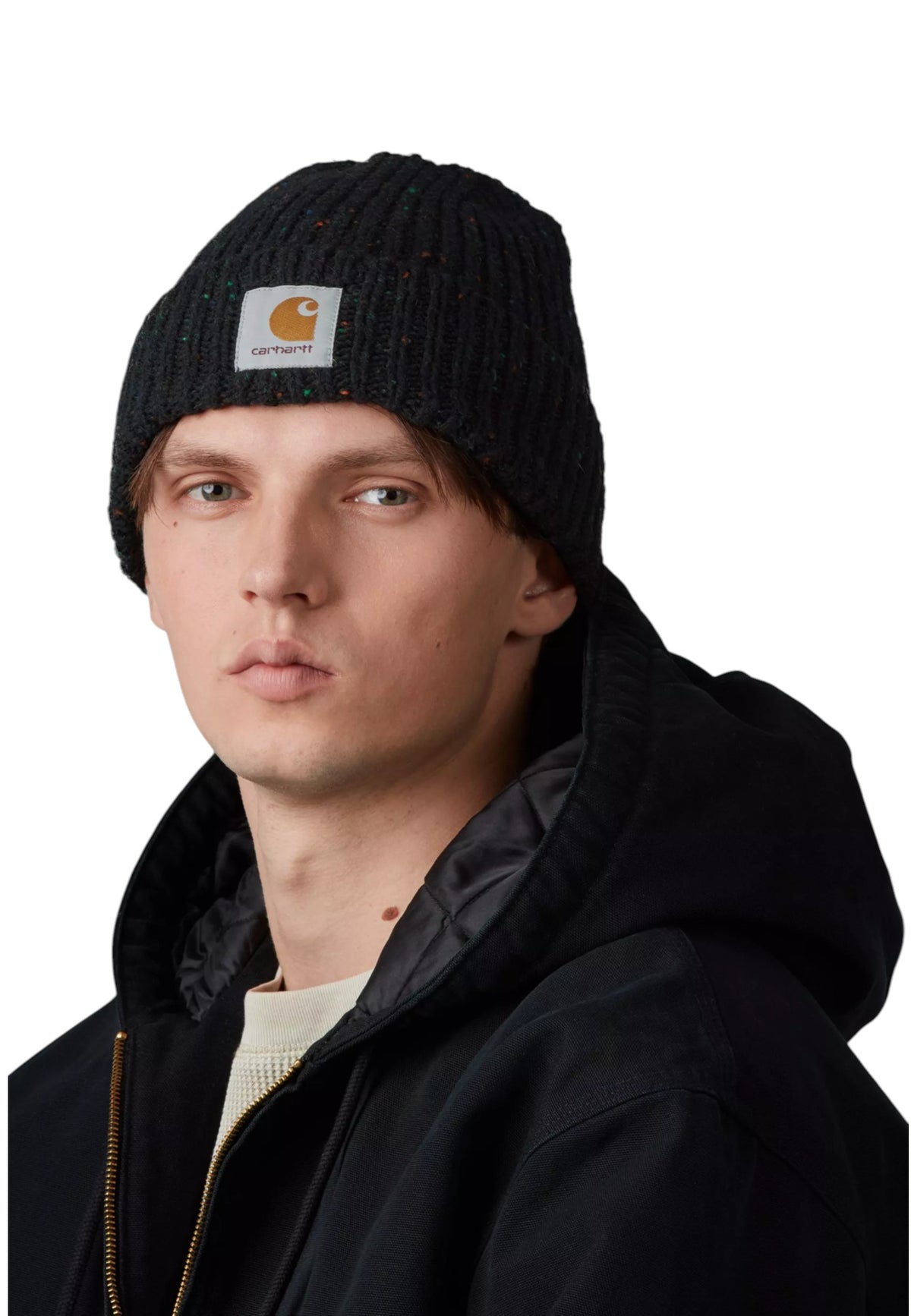 Carhartt Wip Anglistic Beanie cappellino invernale - Speckled Black